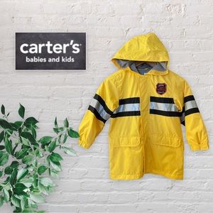 Carters Rain Coat in Yellow Size 5/6